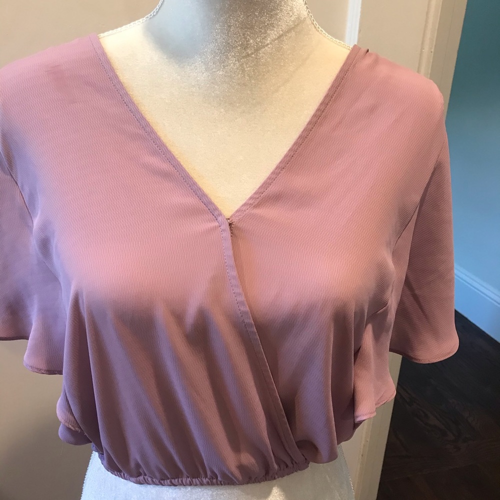 Pink crop top